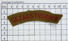 Straatnaam PAAR KL Gezagstroepen gevouwen - gebruikt - 1944 tot 1945 - 10,5 x 2 cm - origineel