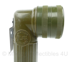 US Army ELFA Heavy Duty Flashlights 031 BMC 1181 zaklamp - 5 x 7,5 x 20 cm - gebruikt - origineel
