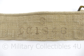 Net Naoorlogse Wo2 Britse P37 Koppel khaki 1946 - messing gespen - 89 x 5,5 cm - origineel