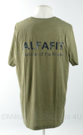 Alfafit Survival of the Fittest shirt groen - maat Large - nieuw - origineel