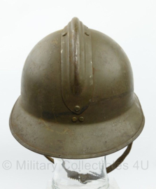 Franse M26 Adrian helm WO2 helm M26  originele helm met replica Liner, helmplaatje en kinriem