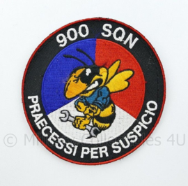 KLU Luchtmacht RNLAF 900 Squadron embleem - Praecessi per Suspicio - met klittenband - diameter 10 cm - origineel