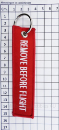 Royal Netherlands Air Force sleutelhanger - Remove Before Flight - 15 x 4 cm - origineel