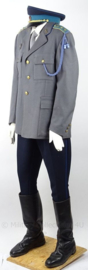 Hongaarse KTP uniform set met jasje, overhemd, stropdas, pofbroek, koord en nestel en pet - met originele insignes - maat 48 - origineel