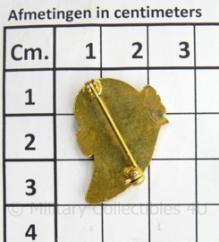 US Army Infantry Division Unit Crest set - Gespiegeld - afmeting 2 x 3 cm - origineel