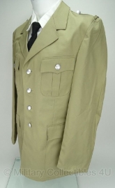 Uitgaans uniform jas khaki met zilveren knopen- origineel