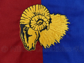 KL Nederlandse leger halsdoek 42 Pantserinfanterie Brigade - rood/blauw - origineel