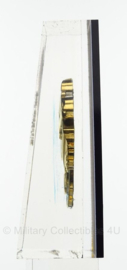 Glazen bureau decoratie - Politie Gelderland midden - 10 x 5 x 3 cm - origineel