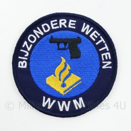 Bijzondere Wetten WWM embleem - met klittenband - diameter 9 cm