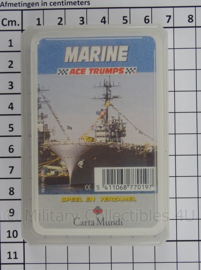 Marine ACE TRUMPS Kaartspel in doosje - afmeting 6,5 x 10 cm - origineel