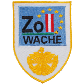 Oostenrijkse Douane embleem Zoll Wache - 8,5 x 6 cm. - origineel