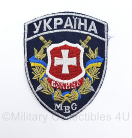 Oekraïens politie embleem MBC - 12,5 x 9,5 cm - origineel
