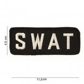 Uniform embleem - SWAT met klitteband -  11,5 x 4,5 cm.