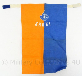 KL Landmacht halsdoek SROKI School Reserve Officieren Kader Infanterie - 28,5 x 44,5 cm  - origineel