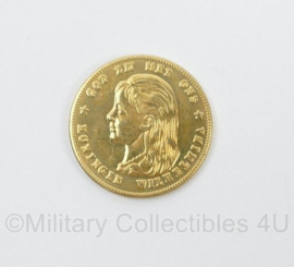 Nederlandse Tien Gulden munt Koningin Wilhelmina 1897 - replica