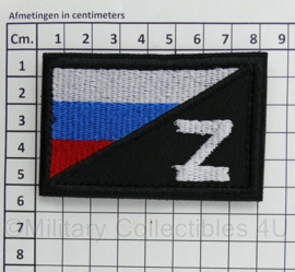 Russische leger Z met landsvlag embleem - met klittenband - 8 x 5 cm - nieuw gemaakt