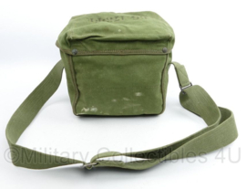 Zendapparatuur draagtas BG-175-FR SCR an/GRC groen canvas US model  - 25 x 20 x 20 cm - origineel