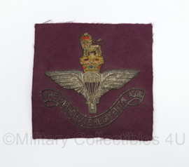 Britse leger The Parachute Regimental ASSN patch - luxe versie met metaaldraad - 11 x 11 cm - origineel