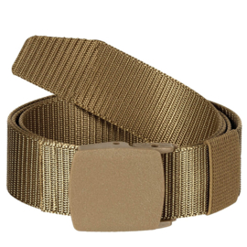 Tactical belt Coyote - 3,8 cm. breed / max. 130 cm. lang