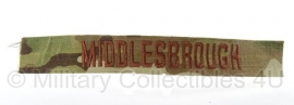 Naam embleem Brits MTP camo 'Middlesbrough' - origineel