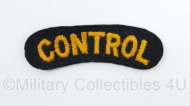 British Army shoulder title ENKEL Civil Defense Control - 7,5 x 2,5 cm - origineel