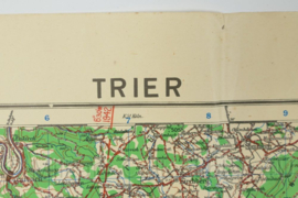 WW2 British War Office map 1944 Central Europe Trier - 89 x 64,5 cm - origineel