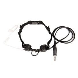 Tactical throat MIC BK Z033 - keel microfoon - zwart