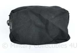 Defensie zwarte borst opbouwtas met rits - 9,5 x 15,5 x 5 cm - origineel