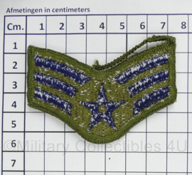 USAF US AirForce Senior Airman mouwembleem ENKEL - 7 x 5 cm - origineel