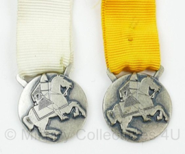 Mini Medaille set Orde Luxemburg March  -  origineel