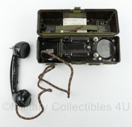Tsjechische TP25 veldtelefoon - 26 x 8,5 x 17 cm - origineel