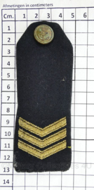 Koninklijke Marine epauletten rang Sergeant - 13 x 5 cm - origineel