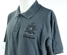 Korps Mariniers polo - met geborduurd logo - donkergrijs - maat Extra Large - origineel