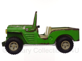 Jeep model vintage voertuig groen daktari - 16 x 10 x 9 cm - origineel