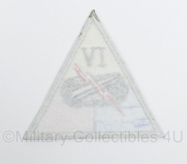 WO2 US 4th Armored Corps IV patch cut edge - 10 x 9,5 cm