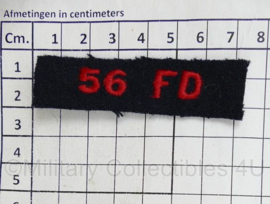 Canadese leger 56 FD 56 Field Regiment Artillery shoulder title - 7 x 2 cm - origineel