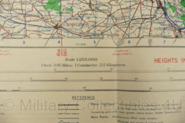 WW2 British War Office map 1943 Central Europe Magdeburg - 88,5 x 64,5 cm - origineel