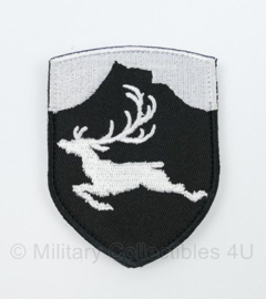 KMARNS Korps Mariniers Koudweer Training Hijgend Hert embleem met klittenband - 8 x 6 cm
