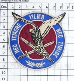 11 LMB Luchtmobiele Brigade NEC Temere NEC Timide embleem - met klittenband - diameter 9 cm