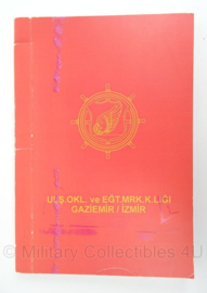 Turkse leger notitieboek Uls.Okl. ve EGT. MRK.K.Ligi. Gaziemir/Izmir- 15 x 22 cm - origineel