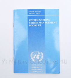 United Nations Stress management booklet - 16,5 x 12 cm - origineel