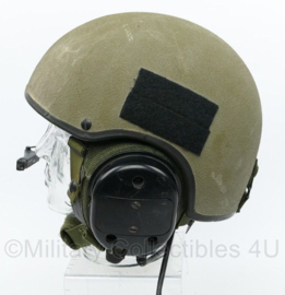 Gentex Vehicle crewman helmet met draagtas en koptelefoon set - large - origineel