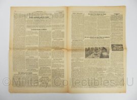 WO2 Duitse krant Tageszeitung nr. 87 16 april 1945 - 47 x 23 cm - origineel