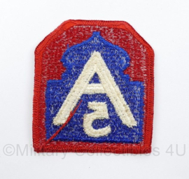 US WO2 5th army patch - 7,5 x 6,5 cm - origineel