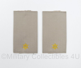KL Desert epauletten Tweede Luitenant  - 8 x 4,5 cm - origineel