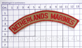 Korps Mariniers Netherlands Marines TRIS straatnaam  Troepenmacht Suriname - 13 x 2 cm -  origineel