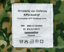 Defensie nieuwe Poncholiner of slaapzak NFP Multitone met rits - 225 x 170 cm - zgan tot  nieuw - origineel