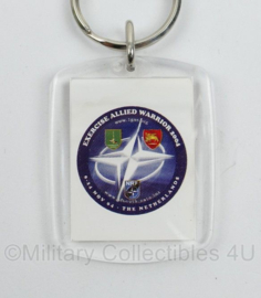 Defensie en NATO sleutelhanger Exercise Allied Warrior 2004  - 8 x 4 cm -origineel