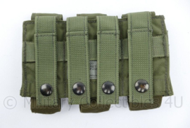 US Army en Defensie Eagle Industries 40mm 3 pocket pouch grenades MOLLE groen - 19 x 3 x 13 cm - origineel