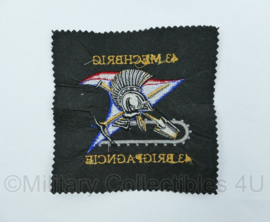 Nederlands Leger - proefmodel embleem 43 gemechaniseerde brigade  - 43 Brigpagncie- origineel